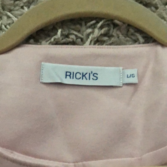 Blush pink blazer with ruffles and zipper, two pockets, Rickis, L, not worn - Picture 2 of 10